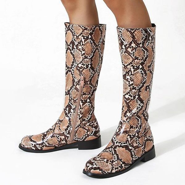 

great quality brand new snake veins comfortable cozy fitted for walking autumn winter shoes women trendy boots, Black