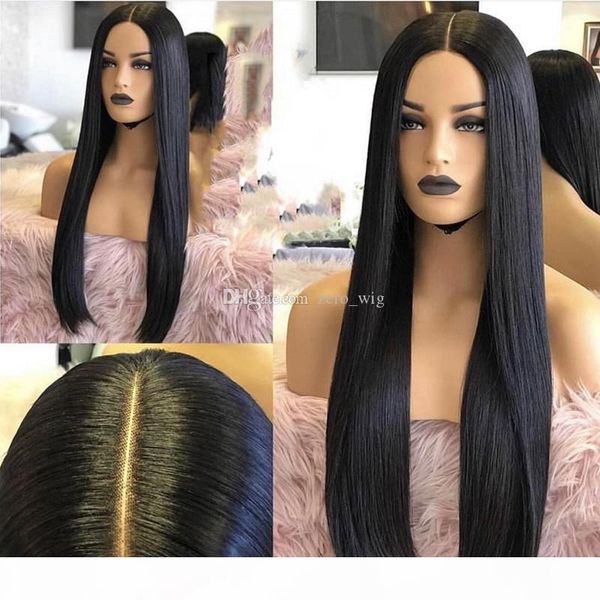 

silky straight silk base full lace front human hair wigs with baby hair unprocessed virgin brazilian glueless silk full lace wigs, Black;brown