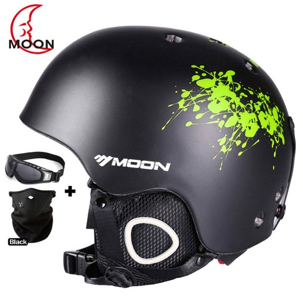 

ski helmets moon helmet women men ce safety in-mold sking snowboard skateboard snow size s/m/l/xl