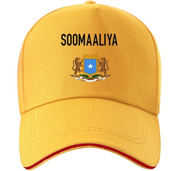Somália chapéu DIY DIY Costume Feito Photo Nome Número Som Cap Nation Bandeira Soomaaliya República Federal Somali Impressão Texto Baseball Cap J1225