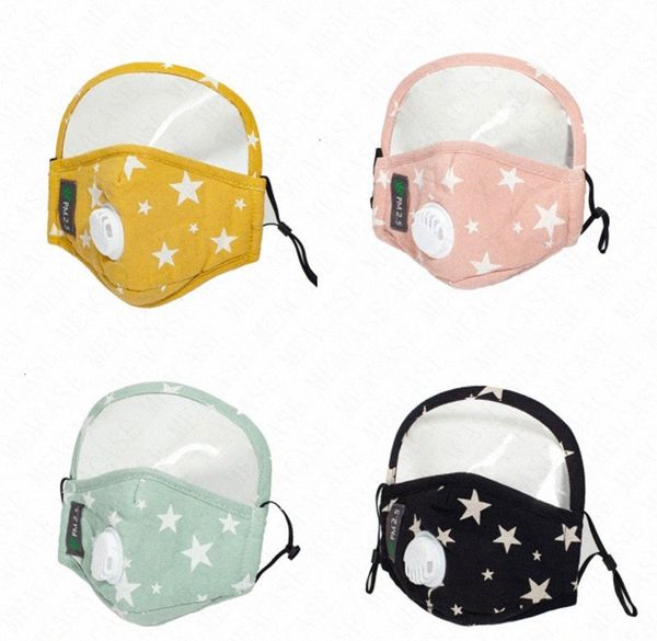 

with face masks full breather kids valve face shield cover mask cotton sunproof dustproof mouth cover with 2 filters breathable