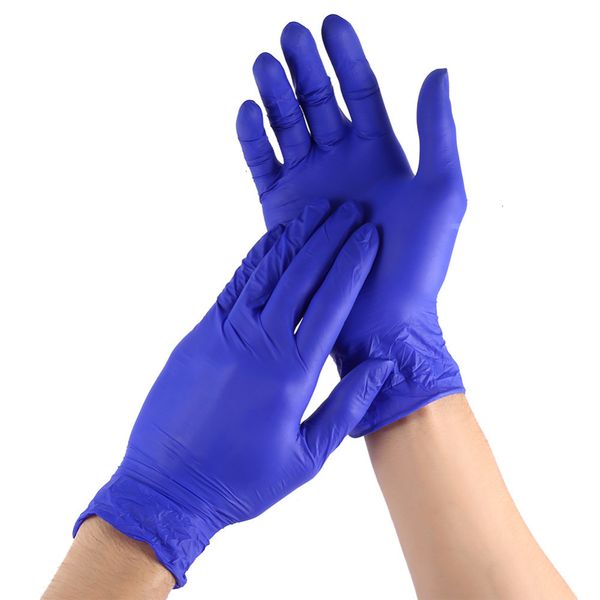 

100pcs disposable food nitrile latex factory home factoryonmxlaboratory for cleaning rubber gloves c19042101