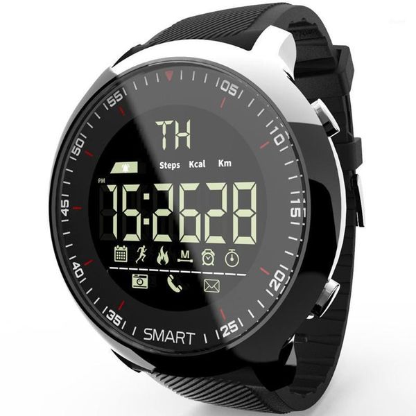

ex18 smart watch waterproof luminous pedometer phone message outdoor men smartwatches1