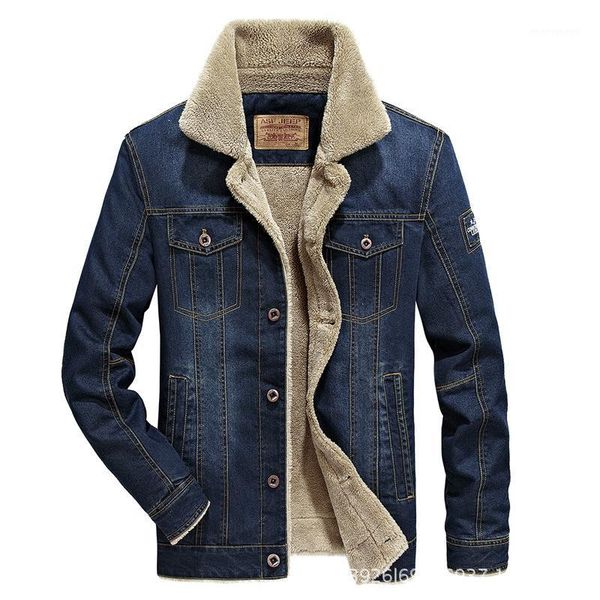 

m~4xl new retro warm denim jackets mens jeans coats winter jackets brand thicken denim coat men outwear male asian size1, Black;brown