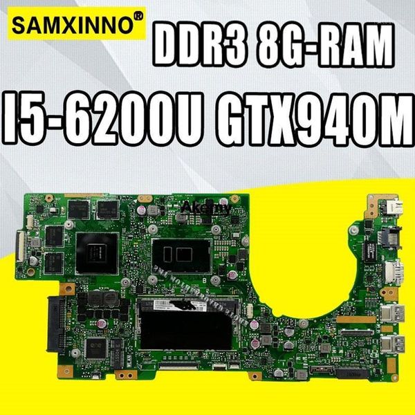 

motherboards k501uw lapmotherboard for asus k501uq k501u test original mainboard ddr3 8g-ram -6200u gtx940m1