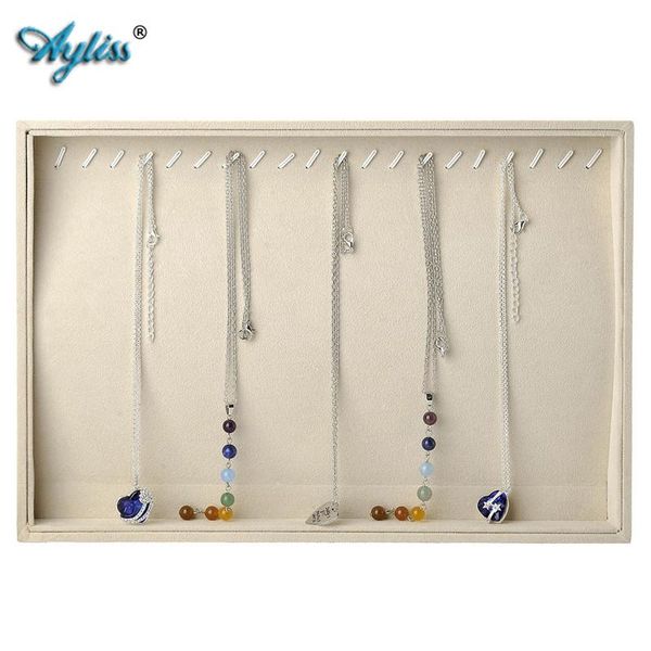 

ayliss retail portable jewelry store case velvet jewelry display tray showcase necklace bracelet organizer storage container box, Pink;blue