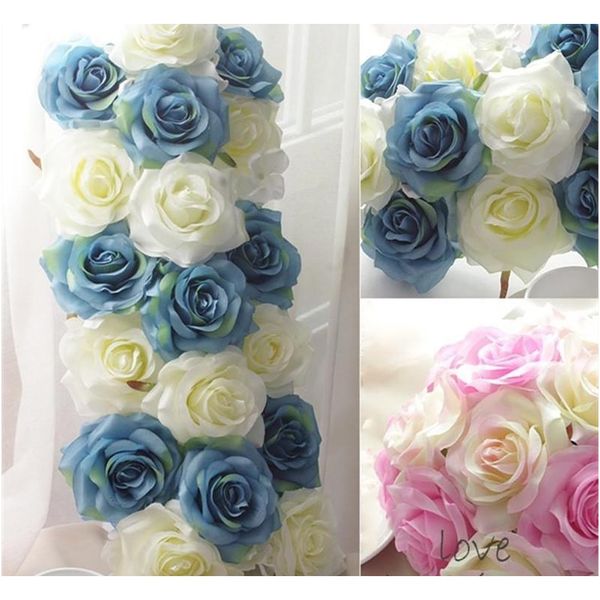

artificial oil painting rose head silk flowers wedding decration flores fake flowers for home mariage party ga jllxxn lucky2005