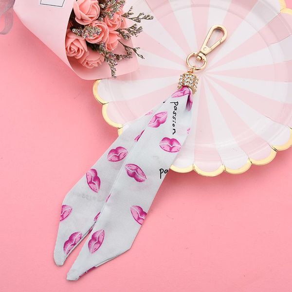 

new scarves key chain exquisite decoration silk tassels keychains women bag charm jewelry acessory eh108b h jllnqs