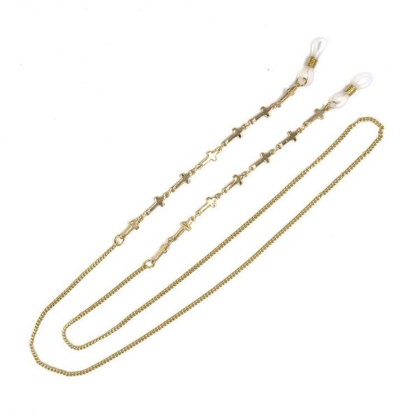 

2019 new chic fashion cross glasses chain universal eyeglasses rope holder for optical and sunglasses accessaries h jlluir