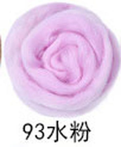 

10 цветов 100г шерсти волокна цветок животных игрушка шерсть ровинг иглы валяния войлока spinning diy craft материалы рождество jllaoe hairj