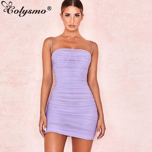 

colysmo double layers summer dress 2020 women spaghetti straps mini dress mesh beach dresses woman party night club1, Black;gray