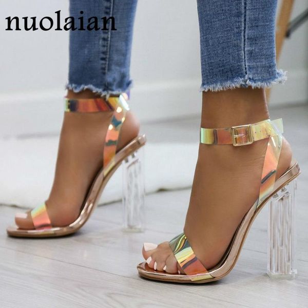 

5cm women summer high heel shoes spring pvc platform pumps wedding high heels peep toe sandals woman sandal shoe, Black