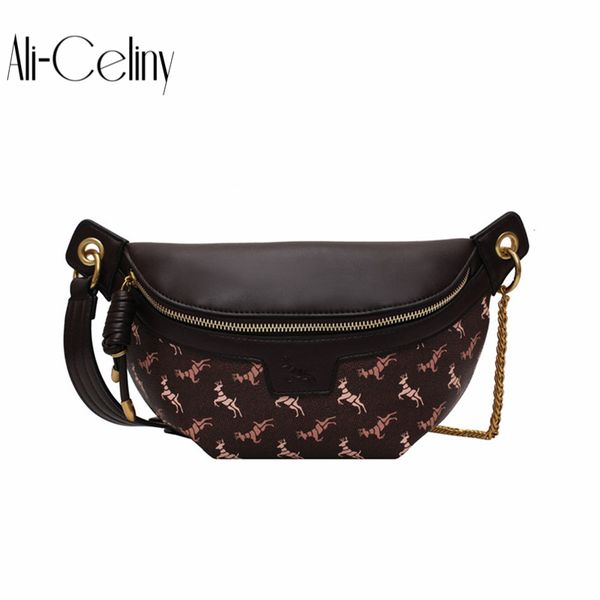 

original design unique bag winter 2020 chest bag female diagonal all-match fashion single shoulder messenger ins chain waist
