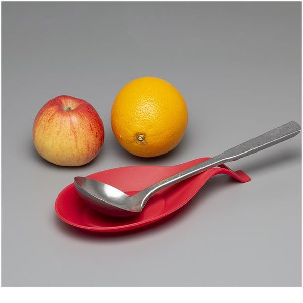 

1pcs 9.5 * 19.5cm kitchen supplies sile spoon spoon spatula spoon pad shelf holder spatula euro jllqrn
