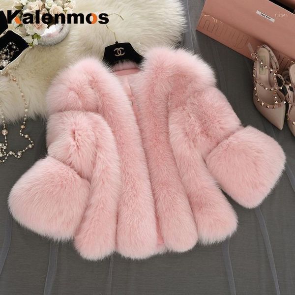 

plus size s-4xl jacket women autumn winter high-grade elegant comfortable outwear fashion solid faux thick warm coat1, Black