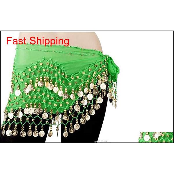 

158 gold coins belly dance hip scarf skirt wrap bel qylwji dh_seller2010, Silver