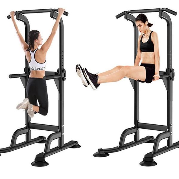 

adjustable height pull up fitness station pull-up push-up bars gym exercise workout body fitness strength training equipment1
