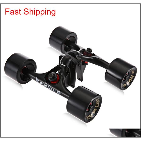 

2pcs / set skateboard truck with skate wheel riser pad bearing hardware accessory installing tool for skateboard new arrival +b wmsq5