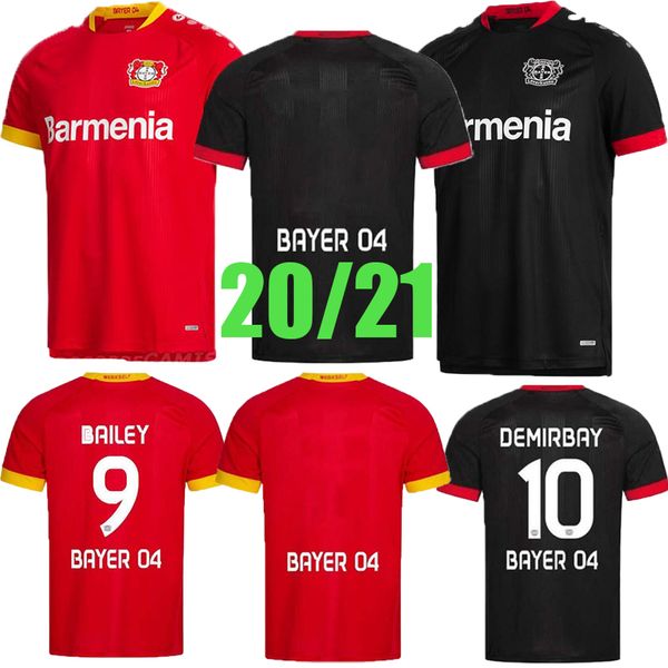 

2020 2021 leverkusen soccer jerseys bayer 04 leverkusen palacios bailey football jersey demirbay volland tah soccer shirts 20 21, Black