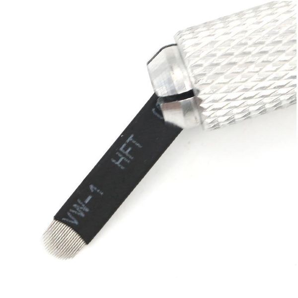 

50pcs 0.18mm black tebori blade needle u-shaped and bevel eyebrow tattoo needles suitable for dermografo micropigm jllegn