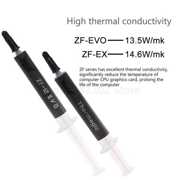 

fans & coolings zf-evo 13.5w/m k high performance thermal grease conductive paste for processor cpu gpu ic cooler fan heatsink plaster