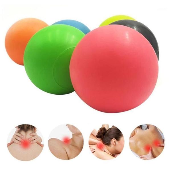 

63mm lacrosse ball fitness relieve trigger point massage ball training fascia hockey massage fitness relieve1