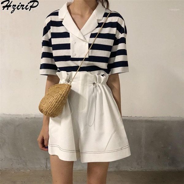 

hzirip 2018 new arrival women high elastic waist shorts casual shorts loose wide leg short solid bud, White;black