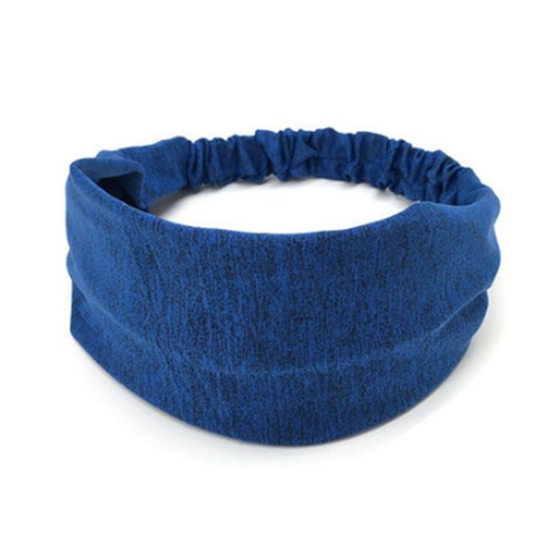 

women sports yoga twisted turban solid color cross knot wide headband hairband headwrap men running head band hair accessories q bbynua