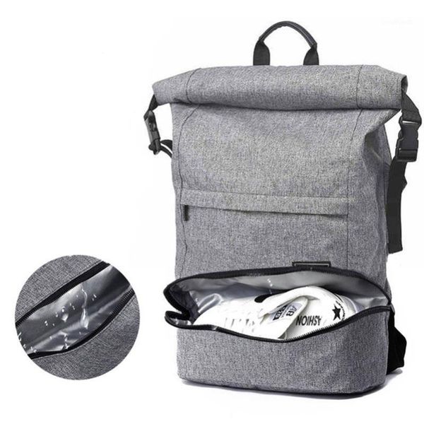 

waterproof gym backpack large capacity crossfit backpack foldable travel fitness bags anti theft dry wet depart pocket design1