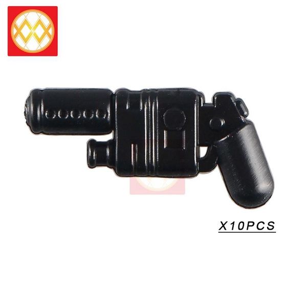 

10pcs/lot modern weapon police heavy machine diy submachine gun scimitar blocks accessories ww2 kinds arms decoration kids toys wmtifm