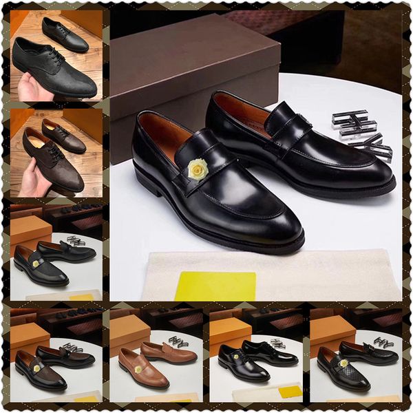 

mens formal shoes brand oxford shoes for men coiffeur plus size wedding dress 2021 luxury men dress shoe, Black