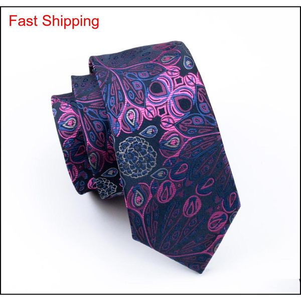 

business blue pink floral silk tie hanky cufflinks mens set jacquard woven classic 8.5cm width formal p qyluui queen66, Black;blue
