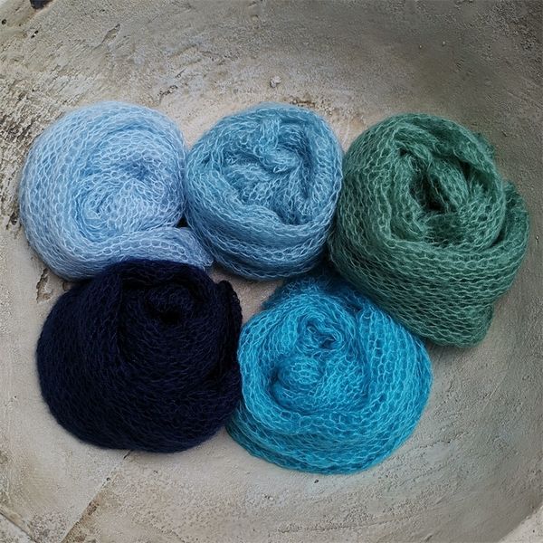 

new 5pcs pack stretch new pgraphy props newborn fotografia blanket baby mohair wraps newborn accessories baby p props y201009