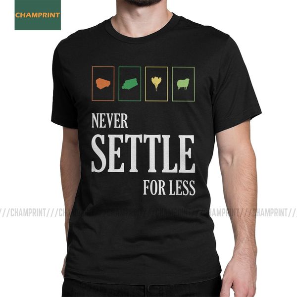 

men's never settle for less settlers of catan board wheat sheep wood game short sleeve tees plus size hooded sweatshirt hoodie men t sh