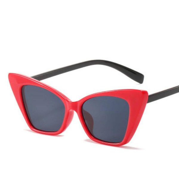 

sunglasses retro cat eye large frame women 2021 designer vintage personality sun glasses female beach street shade, White;black