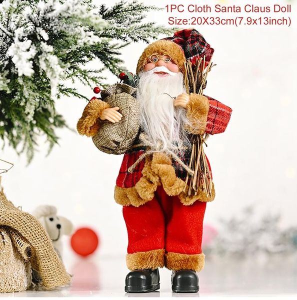 

санта-клаус куклы подвески рождеством украшения для дома столовый xmas 2020 орнаменты navidad happy new year 2021 gift noel yxlhmk