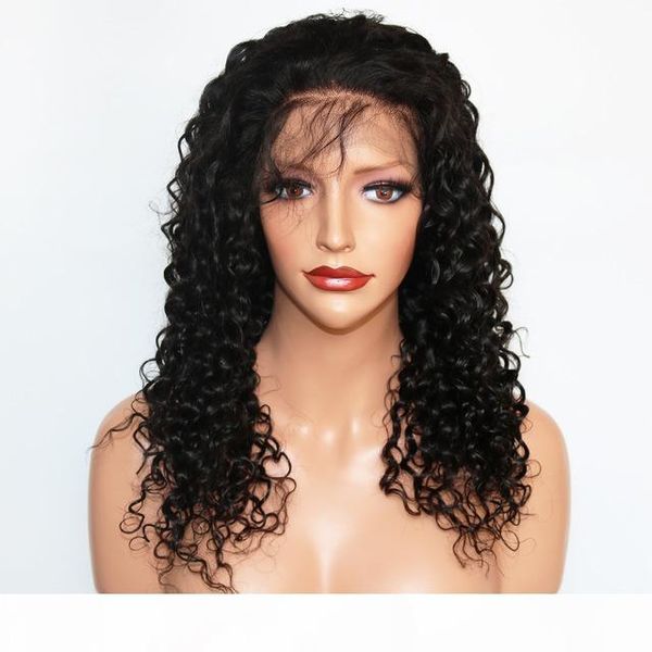 

360 full lace human hair wigs pre plucked for black women wet and wavy virgin brazilian 360 lace frontal wig with baby hair, Black;brown