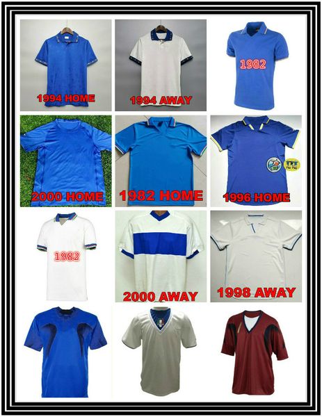 

retro classic 1982 1986 1990 1994 1996 1997 1998 1999 2000 del piero soccer jersey totti pirlo maldini r.baggio baresi football shirt s-xx, Black;yellow
