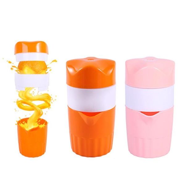 

portable manual citrus juicer for orange lemon fruit squeezer 300ml orange juice cup child outdoor potable juicer bbybzs