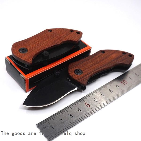 

blade da33 knife pocket folding knife camping pocket 440c steel blade wood handle small gift hunting survival outdoor knife 5iu09 qynf