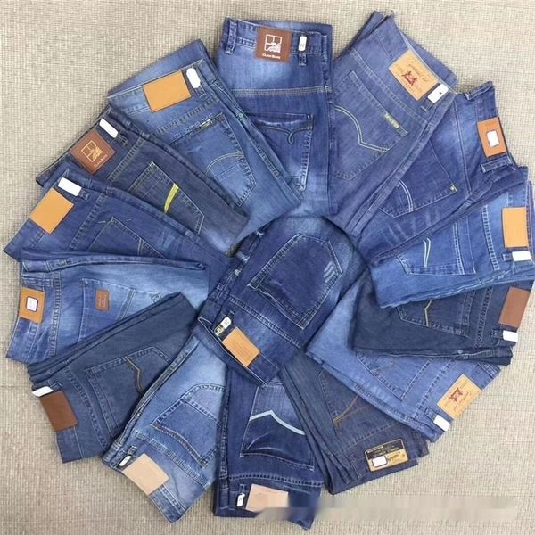 

frgiy large size men's 2020 spring trend summer and hole stretch straight harlan smoky gray overalls jeans jeans and jeansoveralls j6ou, Blue