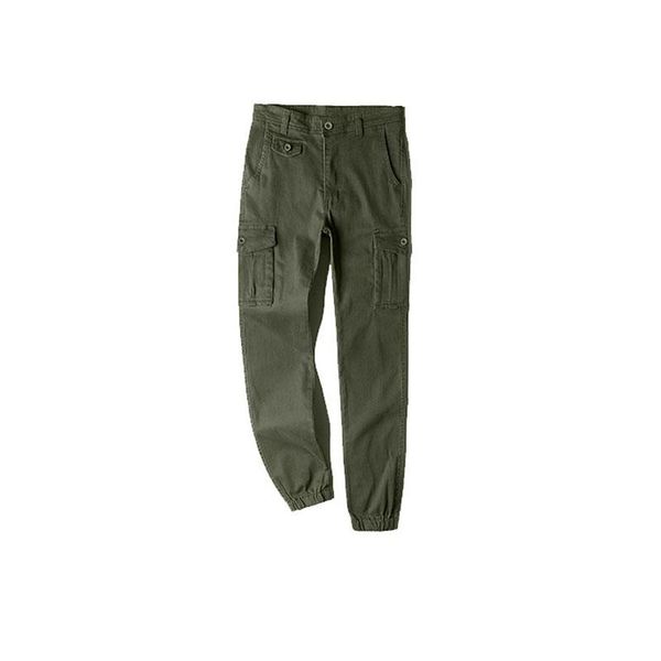 

outdoor pants men's foot close tactical cargo multi-pocket overalls, Black;green