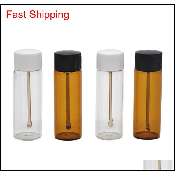 

colorful snuff bottle snorter box pill storage powder glass store spoon portable multiple uses high qualit qylpat new_dhbest