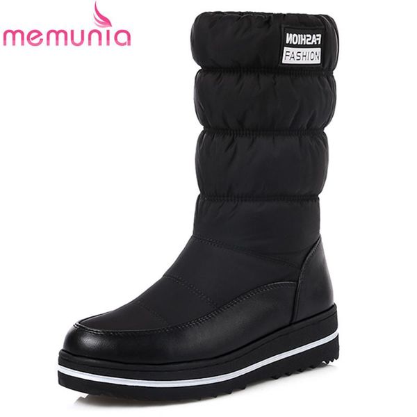 

memunia wholesale 2020 female snow boots keep warm down winter boots women platform mid calf ladies shoes, Black