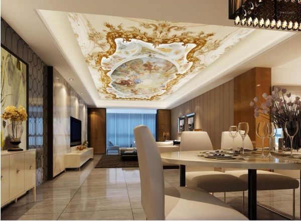 

custom any size 3d wall mural wallpaper angel ceiling murals living room 3d ceilings1