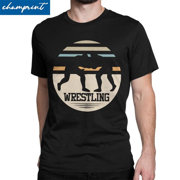 

vintage retro wrestling sport sportsy gym funny gift humor tees round collar pure plus size sport hooded sweatshirt hoodie men t shirt