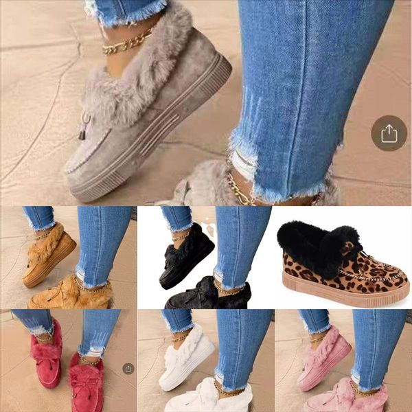 

sclsn tzldn women's yarn cotton plus snow boots velvet mop winter indoor warm flat shoes fabric stripe slippers cotton home bedroom sim, Black