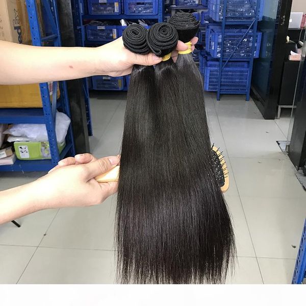 

straight human hair bundles 100% natural virgin hair popular style wholesale brazilian human hair extension, Black;brown