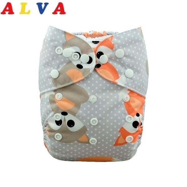 

(50pcs per lot) alvababy reusable baby cloth diaper washable cloth nappy with 50pcs microfiber inserts 201117