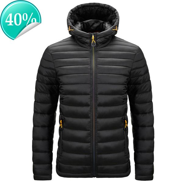 

men's winter warm outdoor down jacket fashion n00fac, Black